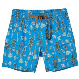 Northface Class V Belted Short - 7" Blue Cactus Cargo Hiking. Size S